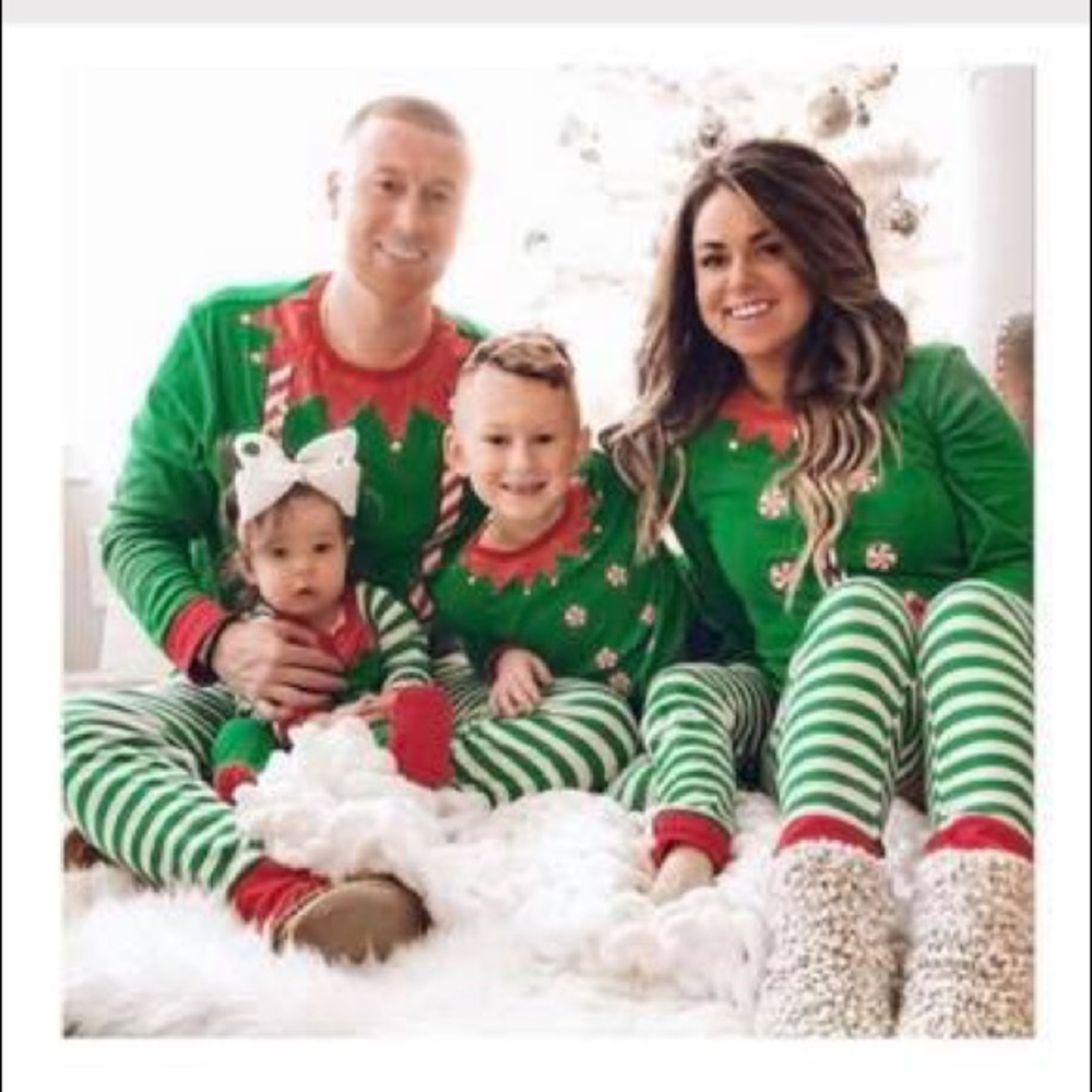 Elf man & woman matching PJ set